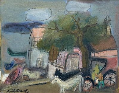 Cevat Dereli imzalı tablo — Yağlı Boya, 40×32 cm, 210.000 TL müzayede satışı