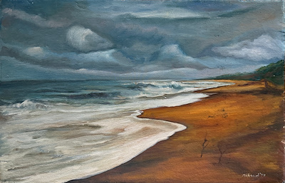 Mübeccel Siber imzalı tablo — Yağlı Boya, 40×60 cm, 8.000 TL müzayede satışı