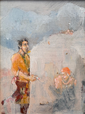 Sinan Candaş imzalı tablo — Yağlı Boya, 23×18 cm, 15.000 TL müzayede satışı