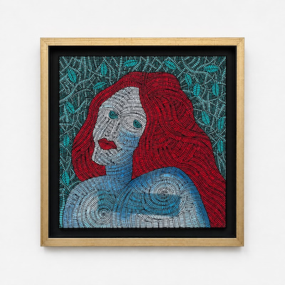 Murat Özdoğru imzalı tablo — Karışık Teknik, 25×5 cm, 8.000 TL müzayede satışı