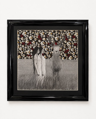 Esra Türk imzalı tablo — Karışık Teknik, 48×48 cm, 7.000 TL müzayede satışı