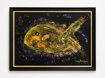Tuncay Demir imzalı tablo — Karışık Teknik, 50×70 cm, 40.000 TL müzayede satışı