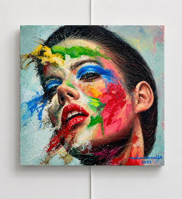 Mehmet Kaya imzalı tablo — Karışık Teknik, 30×30 cm, 10.000 TL müzayede satışı