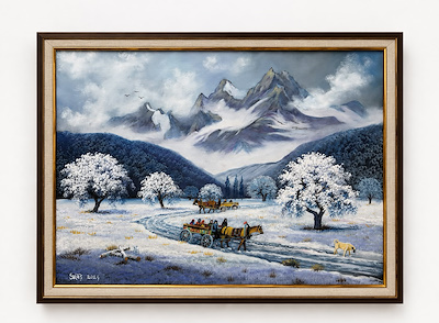Hüseyin Sartaş imzalı tablo — Yağlı Boya, 50×70 cm, 180.000 TL müzayede satışı