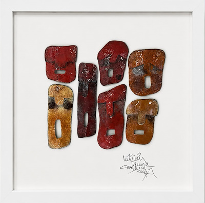 Nilgün Suna Coşkun imzalı tablo — 30×30 cm, 1.300 TL müzayede satışı