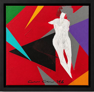 Cihan Çelik imzalı tablo — Akrilik Boya, 30×30 cm, 1.000 TL müzayede satışı