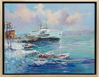 Zeki Çetinkaya imzalı tablo — Yağlı Boya, 50×60 cm, 4.000 TL müzayede satışı