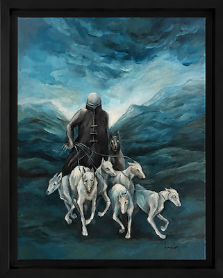 Burcu Avanoğlu imzalı tablo — Akrilik Boya, 40×30 cm, 3.000 TL müzayede satışı