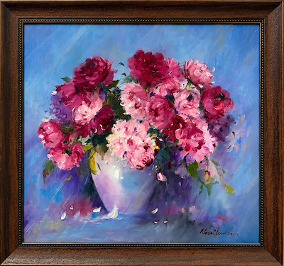 Neşe Üçer imzalı tablo — Yağlı Boya, 50×50 cm, 3.000 TL müzayede satışı