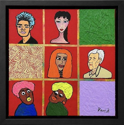 Pınar Biçer imzalı tablo — Akrilik Boya, 30×30 cm, 1.900 TL müzayede satışı