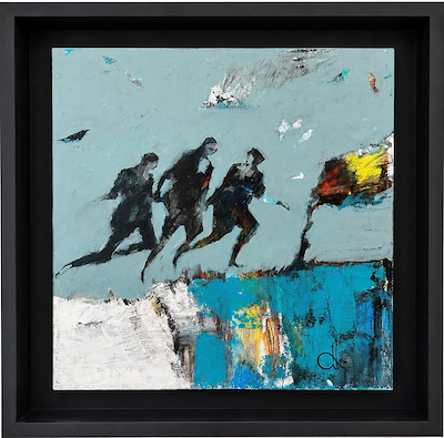 Orhan Zafer imzalı tablo — Akrilik Boya, 30×30 cm, 7.500 TL müzayede satışı