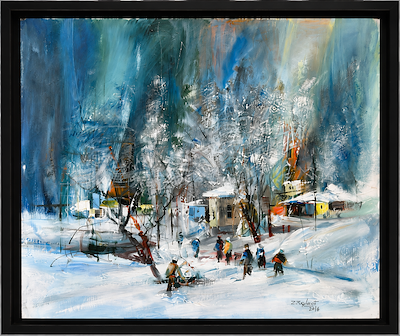 Zeki Serbest imzalı tablo — Yağlı Boya, 40×45 cm, 40.000 TL müzayede satışı