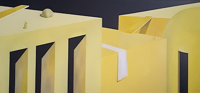 Naime Saltan imzalı tablo — 50×95 cm, 6.000 TL müzayede satışı