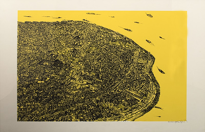 Şener Demirkol imzalı tablo — 55×50 cm, 3.250 TL müzayede satışı
