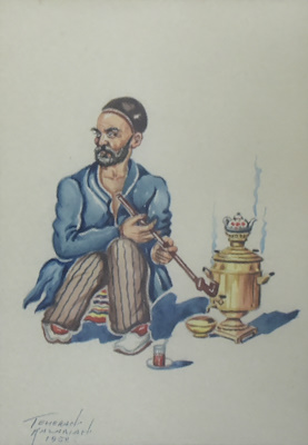 Alejke Gurgın Kazarıan imzalı tablo — 29×20 cm, 3.750 TL müzayede satışı