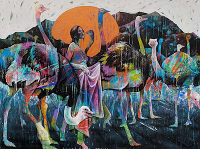 Ahmet Burak Halıcı imzalı tablo — 150×200 cm, 14.000 TL müzayede satışı