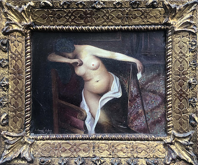 A. Fevzi Ulubay imzalı tablo — 23×29 cm, 7.000 TL müzayede satışı