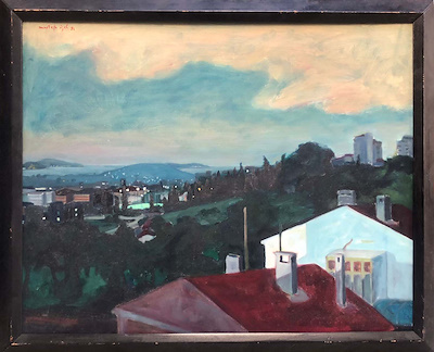Mustafa Özel imzalı tablo — 60×73 cm, 8.000 TL müzayede satışı