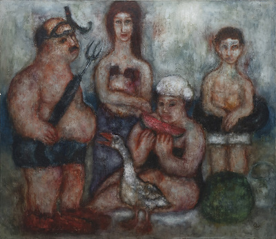 Murat Tolga imzalı tablo — 130×150 cm, 41.000 TL müzayede satışı