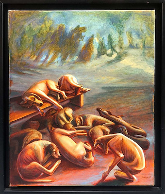 Sezayi Aydın imzalı tablo — 50×40 cm, 10.000 TL müzayede satışı