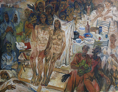 Kerim Tıp imzalı tablo — 140×180 cm, 88.000 TL müzayede satışı