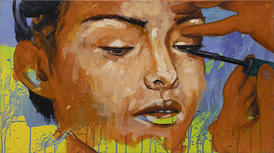 İbrahim Tokaslan imzalı tablo — 50×70 cm, 7.000 TL müzayede satışı