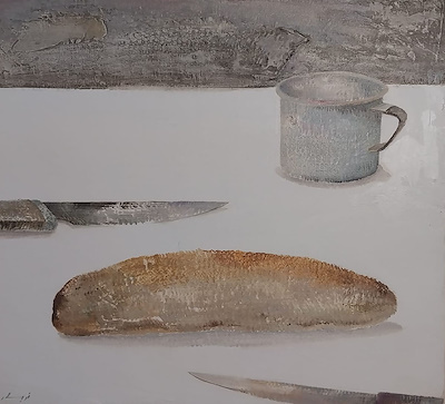Javad Nobahar imzalı tablo — 30×30 cm, 14.000 TL müzayede satışı