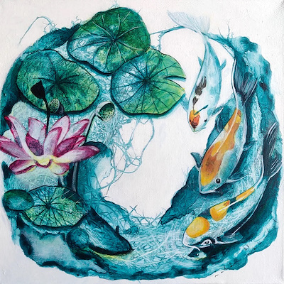 Nalan Akbulut imzalı tablo — 25×25 cm, 750 TL müzayede satışı