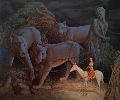 Selim Doğaner imzalı tablo — 100×120 cm, 31.000 TL müzayede satışı