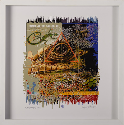 Ersan Çetin imzalı tablo — 50×50 cm, 2.500 TL müzayede satışı