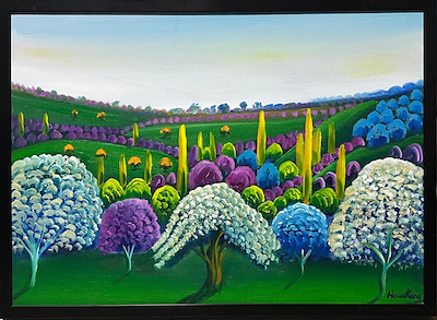 Hasan Kara imzalı tablo — 50×70 cm, 6.000 TL müzayede satışı