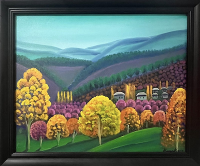 Hasan Kara imzalı tablo — 40×50 cm, 5.000 TL müzayede satışı
