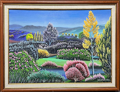 Halil Kırkıl imzalı tablo — 35×50 cm, 6.000 TL müzayede satışı