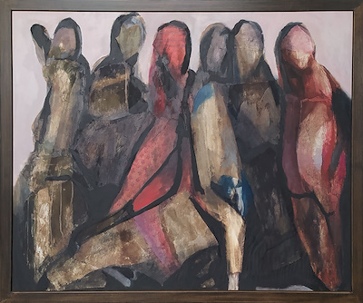 Aynur Zilkaya imzalı tablo — 100×120 cm, 7.000 TL müzayede satışı
