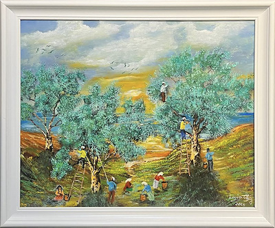 Ergün Öksüz imzalı tablo — 40×50 cm, 4.500 TL müzayede satışı