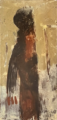 Vedat Örs imzalı tablo — 100×50 cm, 7.000 TL müzayede satışı