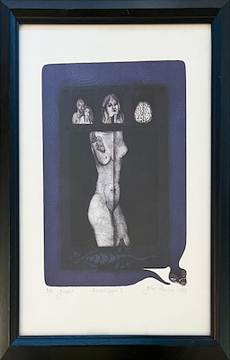 Güler Akalan imzalı tablo — 41×33 cm, 2.000 TL müzayede satışı
