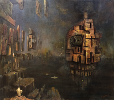 Erkan Güler imzalı tablo — Yağlı Boya, 80×90 cm, 55.000 TL müzayede satışı