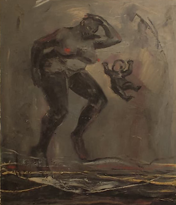 Medine Irak imzalı tablo — Yağlı Boya, 108×92 cm, 9.000 TL müzayede satışı