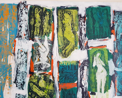 Meltem Akkaya imzalı tablo — Karışık Teknik, 80×100 cm, 7.000 TL müzayede satışı