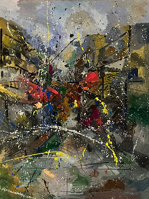 Evren Gül imzalı tablo — Yağlı Boya, 130×97 cm, 8.000 TL müzayede satışı