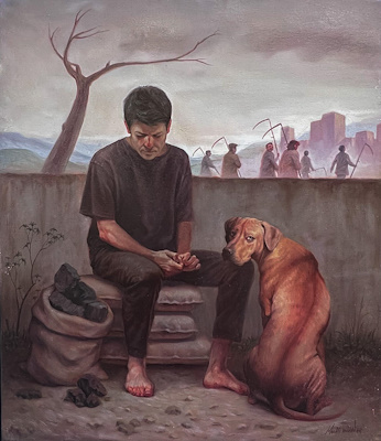 Murat Turan imzalı tablo — Yağlı Boya, 70×60 cm, 40.000 TL müzayede satışı