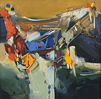 Bülent Yavuz Yılmaz imzalı tablo — Akrilik Boya, 25×25 cm, 11.000 TL müzayede satışı