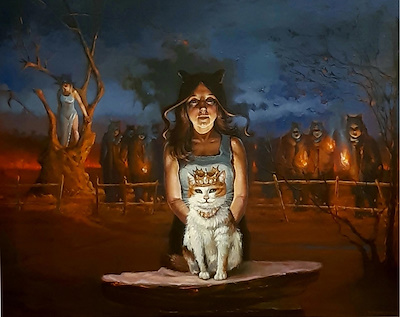 Zehra Başaran imzalı tablo — Yağlı Boya, 80×100 cm, 45.000 TL müzayede satışı