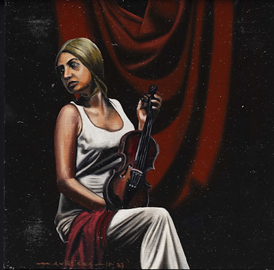 Mevlüt Özemir imzalı tablo — Yağlı Boya, 25×25 cm, 6.000 TL müzayede satışı
