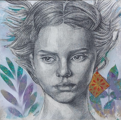 Meysam Nejad Rasouli imzalı tablo — Akrilik Boya, 25×25 cm, 10.000 TL müzayede satışı
