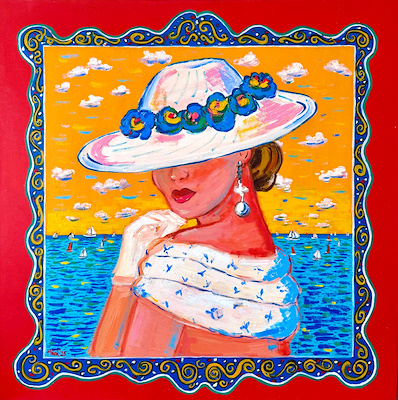 Murat Mizrahi imzalı tablo — Yağlı Boya, 60×60 cm, 32.000 TL müzayede satışı