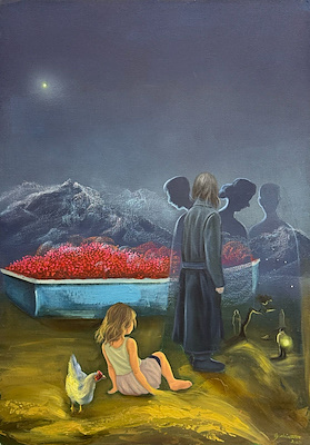 Oğuzhan Atatanır imzalı tablo — Yağlı Boya, 70×50 cm, 30.000 TL müzayede satışı