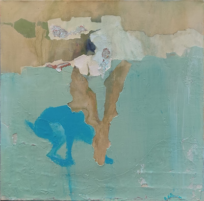 Ahmet Kolburan imzalı tablo — Akrilik Boya, 80×80 cm, 40.000 TL müzayede satışı