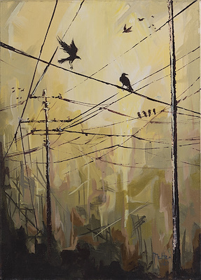 Meltem Özel imzalı tablo — Yağlı Boya, 35×35 cm, 1.250 TL müzayede satışı